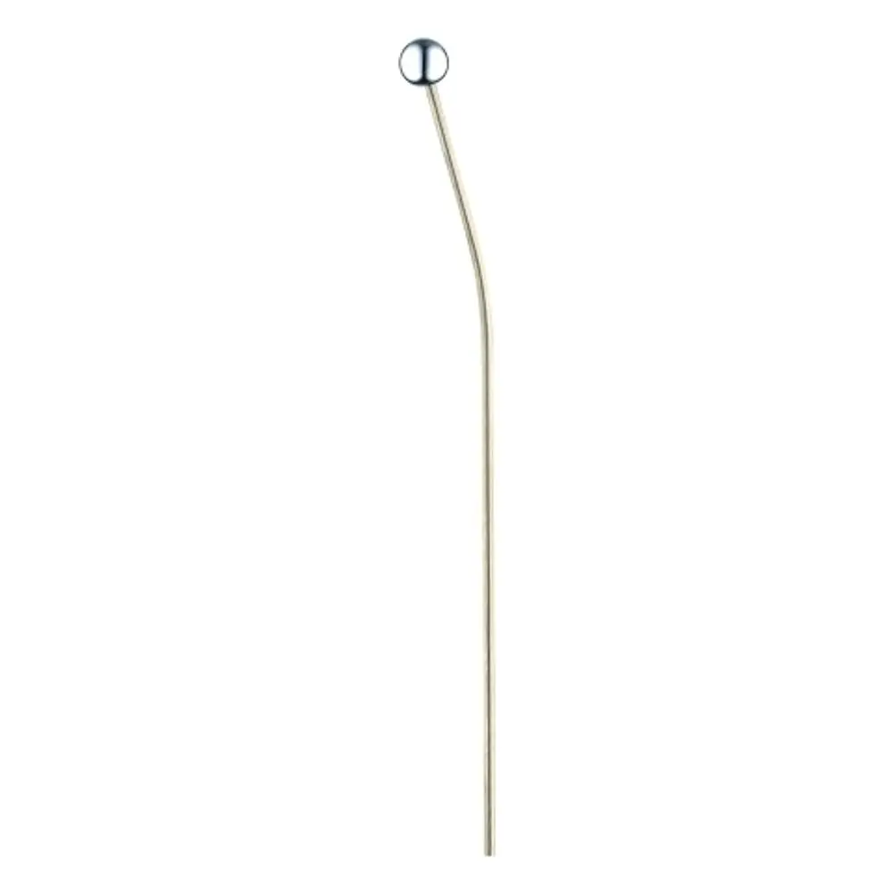 Grohe Zugstange in chromfarbenem Design, geschwungen und mit einem runden Ende. Eignet sich für Anwendungen im Sanitärbereich.
