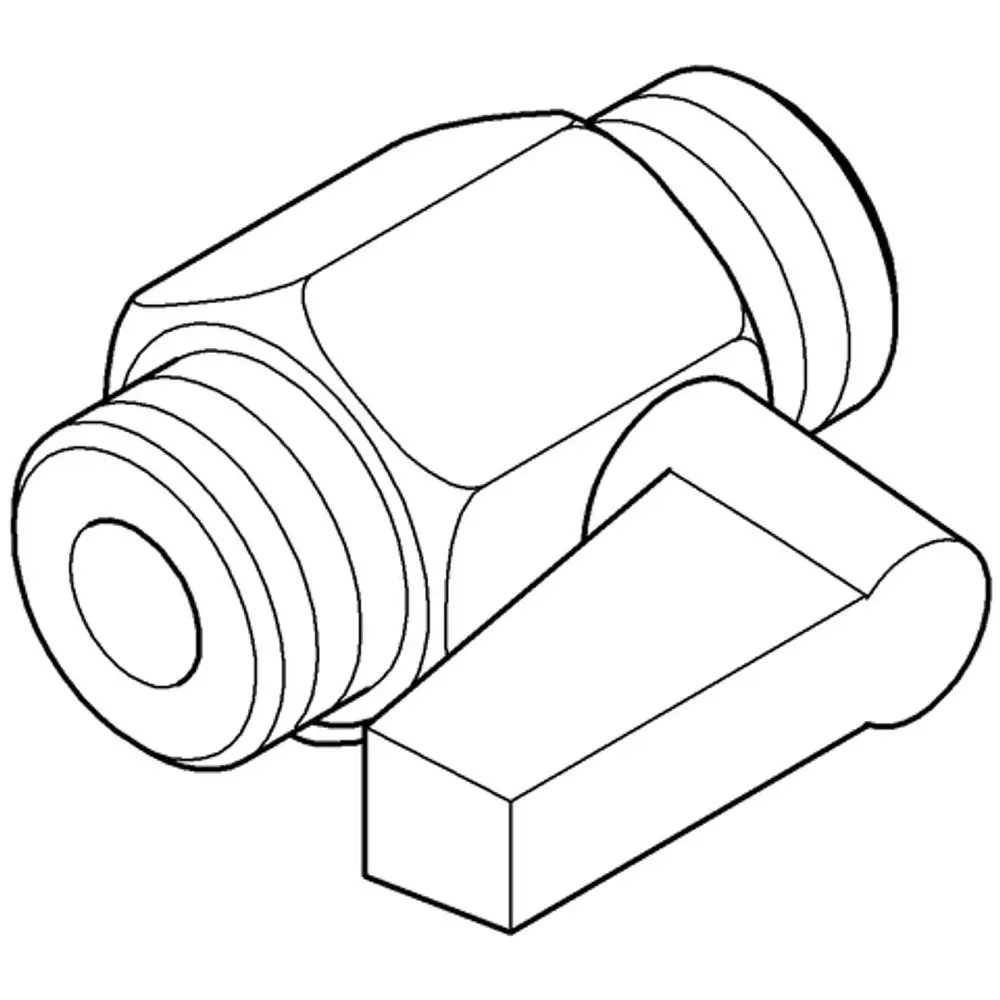 Grohe Vorabsperrung mit einem seitlichen Hebel zur Regulierung des Wasserflusses, geeignet für den Einbau in Unterputzkonstruktionen.