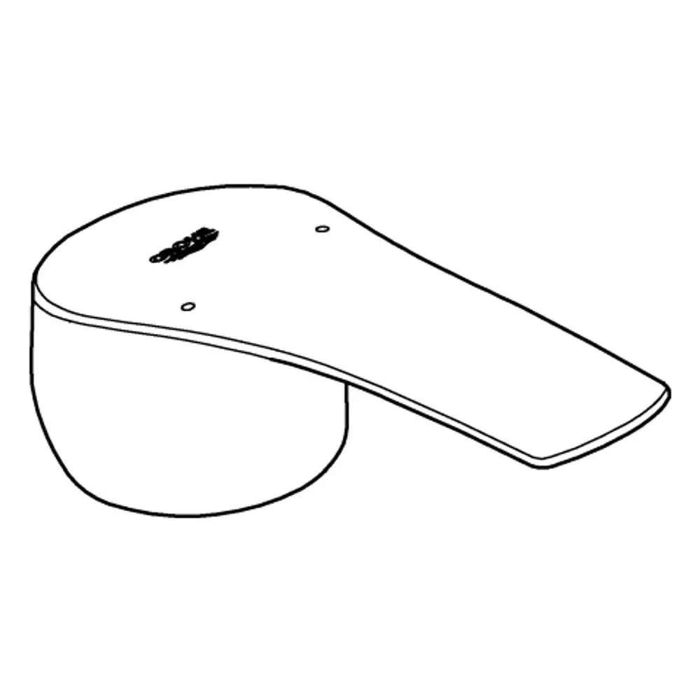 GROHE Hebel in Chrom für einen Einhebelmischer. Das Produkt hat eine flache Oberseite und einen langen Hebelansatz. Ideal für die Verwendung in Badezimmer- und Küchenarmaturen.