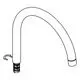 GROHE Auslauf in gebürstetem Hard Graphit, mit gewölbtem Hals und Anschlussstück zur Montage. Ideal für moderne Armaturen und Wasseranschlüsse.