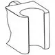Gelenkstück in chromfarbener Ausführung für Brausehalter, hergestellt von Grohe. Das Produkt hat eine simple geometrische Form und eignet sich zur Befestigung von Duschzubehör.
