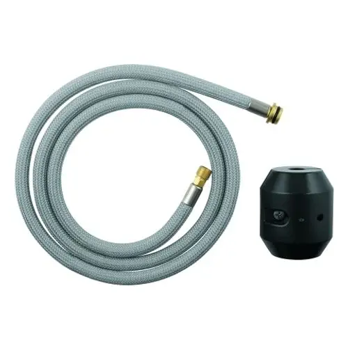 Grohe Brauseschlauch mit flexibler, geflochtener Oberfläche und verschiedenen Anschlussmöglichkeiten für Dusche und Wasserhahn.