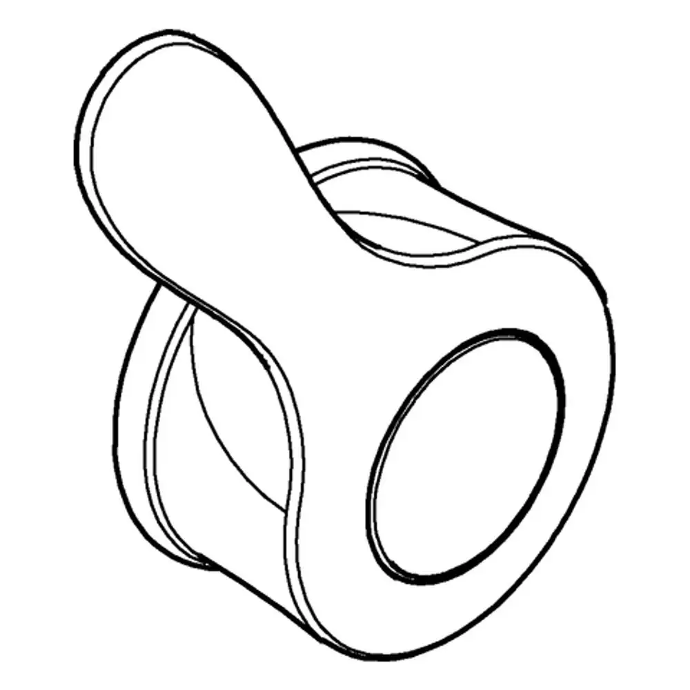Hebel von Grohe in rundem, ergonomischem Design, mit einem geschwungenen Griff und einem offenen Mittelbereich, geeignet für verschiedene Armaturen.