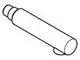 Grohe Spülbrause mit schmalem, zylinderförmigem Design. Die Oberfläche ist in einem glatten, reflektierenden Finish gehalten und eignet sich für Spültischbatterien.