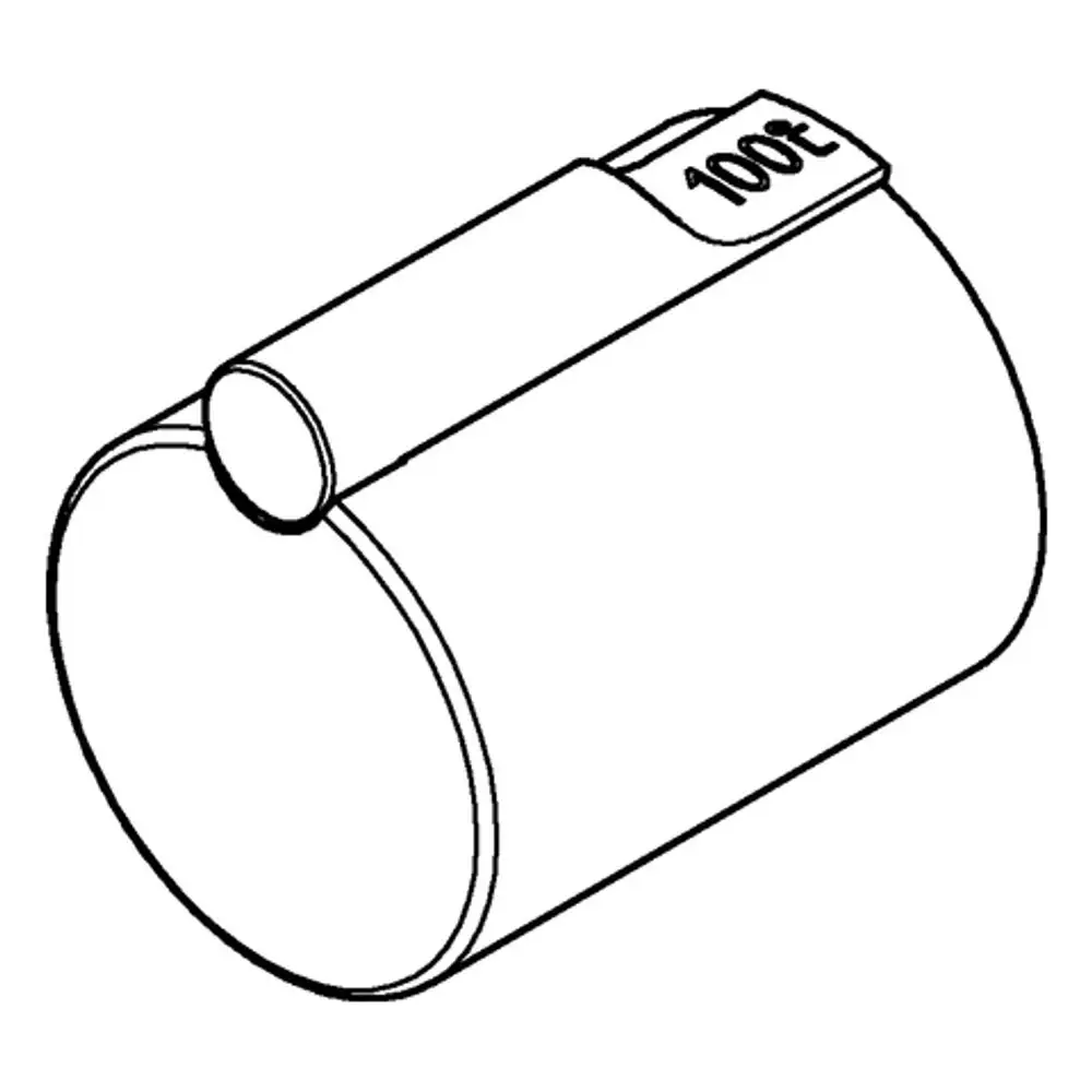 GROHE Griff in runder Form mit flacher Oberseite, in moderner Optik. Darstellung eines Produkts, das wahrscheinlich für Küchen- oder Badezimmerarmaturen gedacht ist.