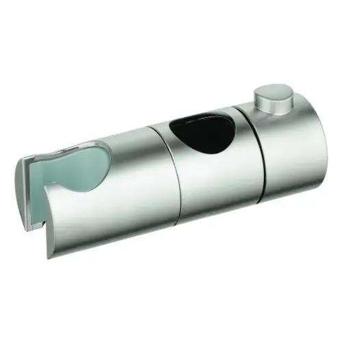 GROHE Gleitelement in metallischer Optik, zylindrische Form mit Aussparungen und einem Druckknopf, geeignet für Duschsysteme.