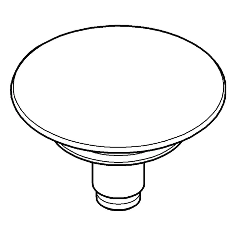 GROHE Stopfen in runder Form mit einem zentralen Verbindungselement, geeignet zum Abdecken von Öffnungen in Installationen. Farbfinish: Velvet Black.