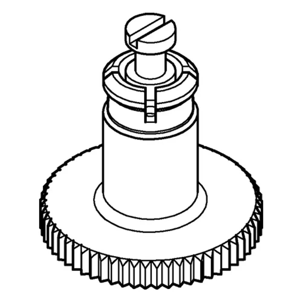 Grohe Griffbefestigung mit runder Unterlage und vertikalem Schenkel, geeignet für die Montage an Armaturen, in simplen Bauformen gehalten.