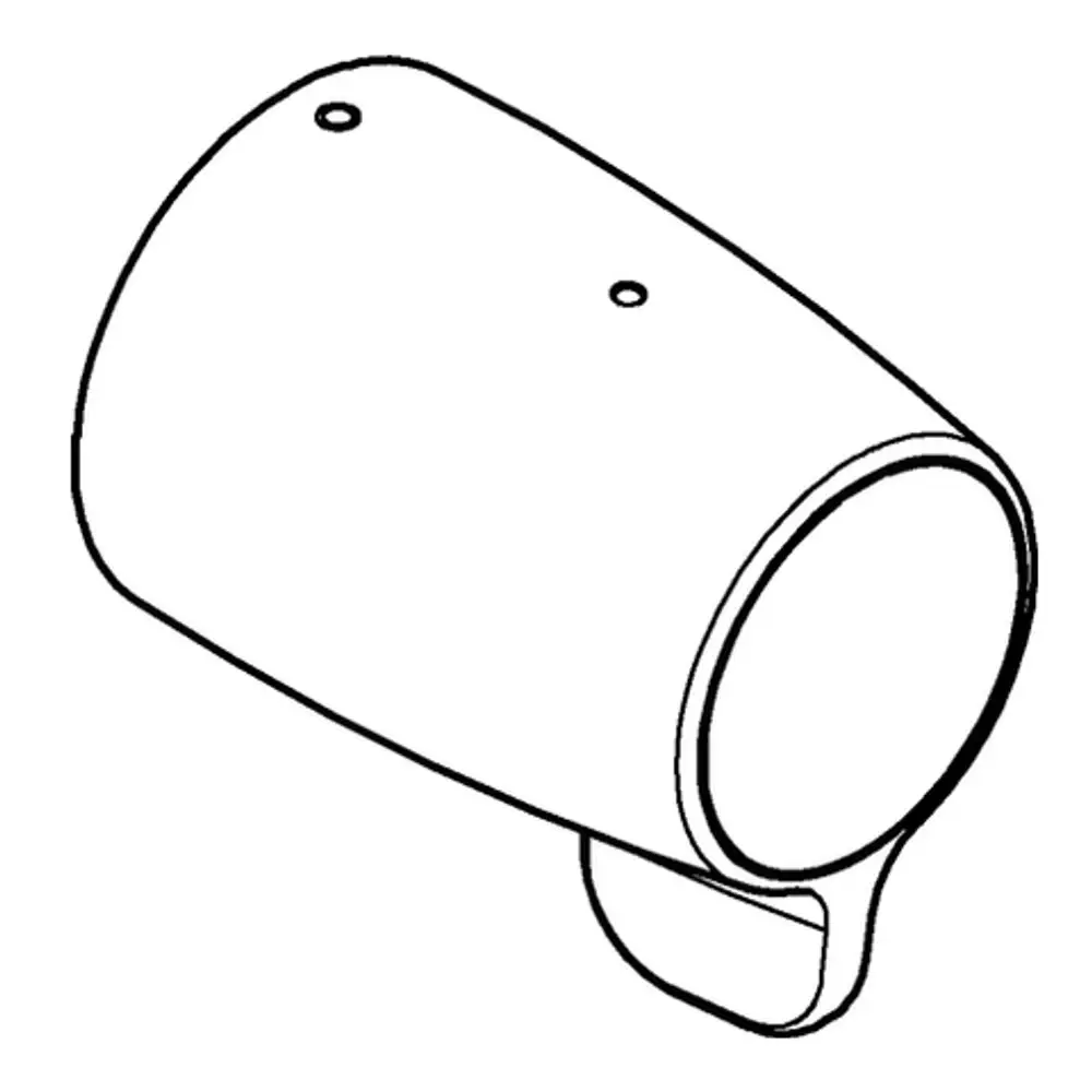 Temperaturwählgriff in chromfarbener Ausführung, passend für Grohe Grohtherm Special Zentral-Thermostat, mit zwei Montagelöchern auf der Oberseite.