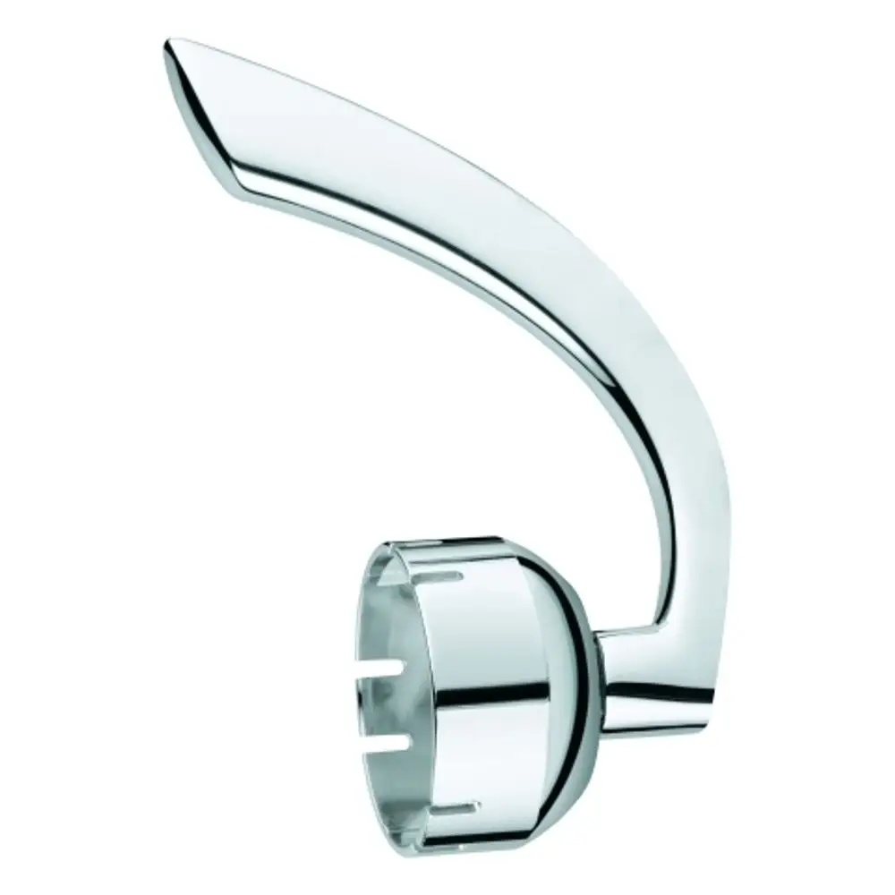 Chromfarbener Grohe Hebel mit gebogener Form und runder Befestigung, geeignet für den Einsatz in Armaturen.