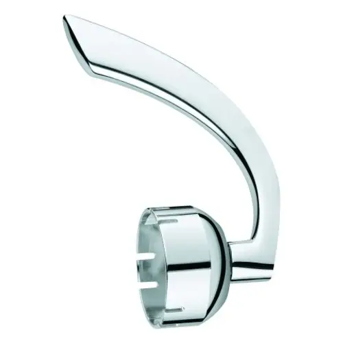 Chromfarbener Grohe Hebel mit gebogener Form und runder Befestigung, geeignet für den Einsatz in Armaturen.