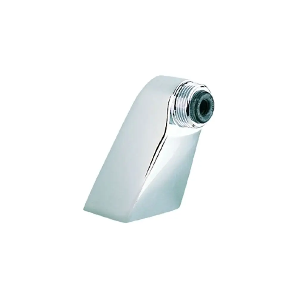 Standanschluss aus verchromtem Material mit einem angeschrägten Design und Gewinde, hergestellt von Grohe. Ideal für Wasseranschlüsse in Sanitäranwendungen.