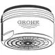 Runder Mousseur mit Gitterstruktur an der Unterseite und der Aufschrift "GROHE". Das Produkt hat einen seitlichen Anschluss.