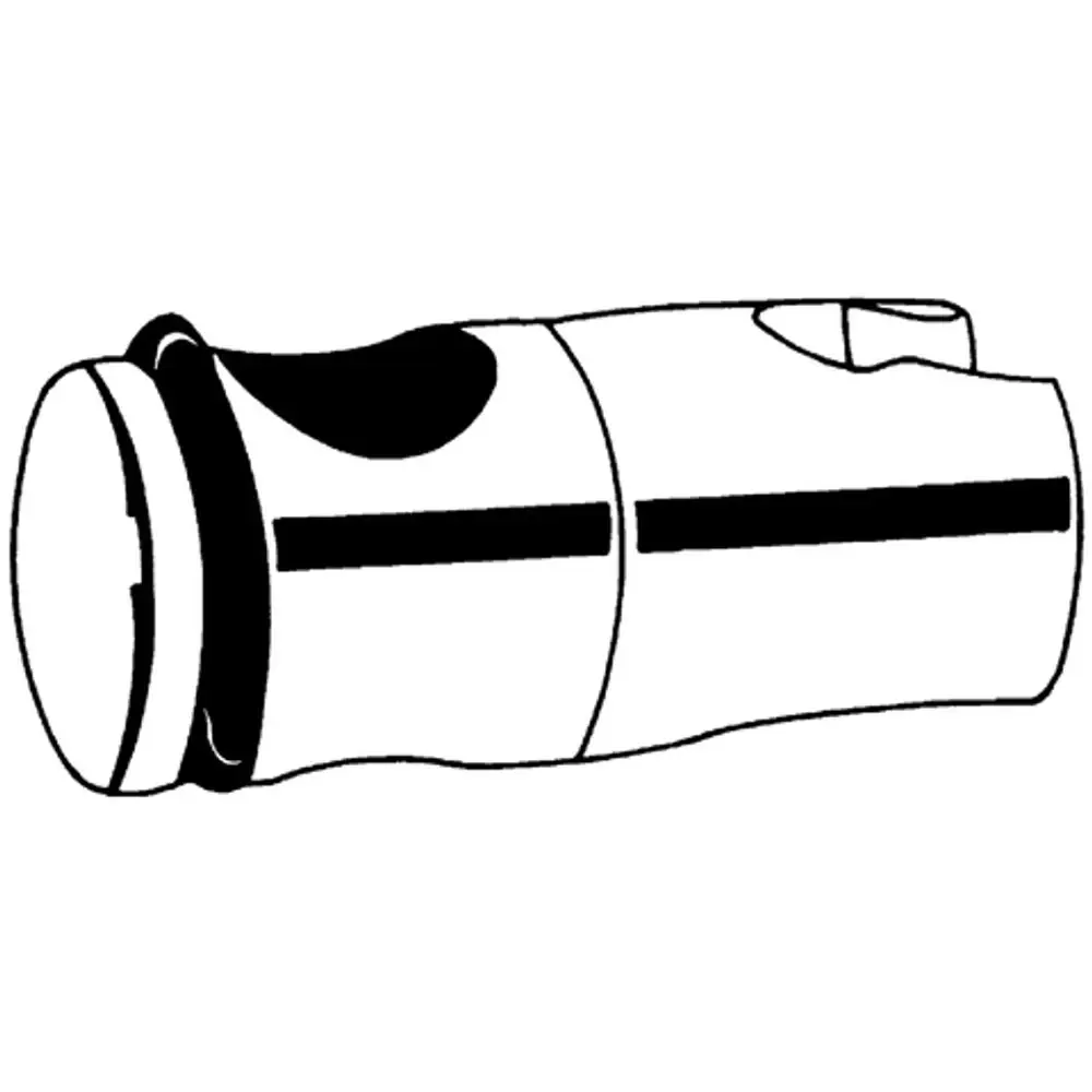 Grohe Gleitelement in Chrom und Mattchrom, entworfen für die Brausestangen-Modelle 28620 und 28621, zeigt eine runde Form mit einer seitlichen Einkerbung.