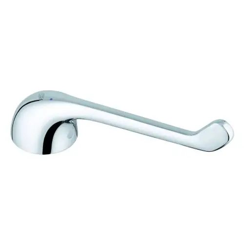 Grohe Hebel in verchromter Ausführung mit einer geschwungenen Form. Der Hebel hat eine glatte Oberfläche und ist für die Verwendung an Ventilen oder Armaturen geeignet.