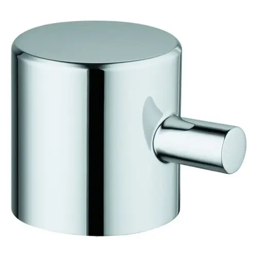 Chromfarbener Grohe Absperrgriff mit runder, glatter Oberfläche und seitlichem Hebel. Das Design ist funktional und modern.