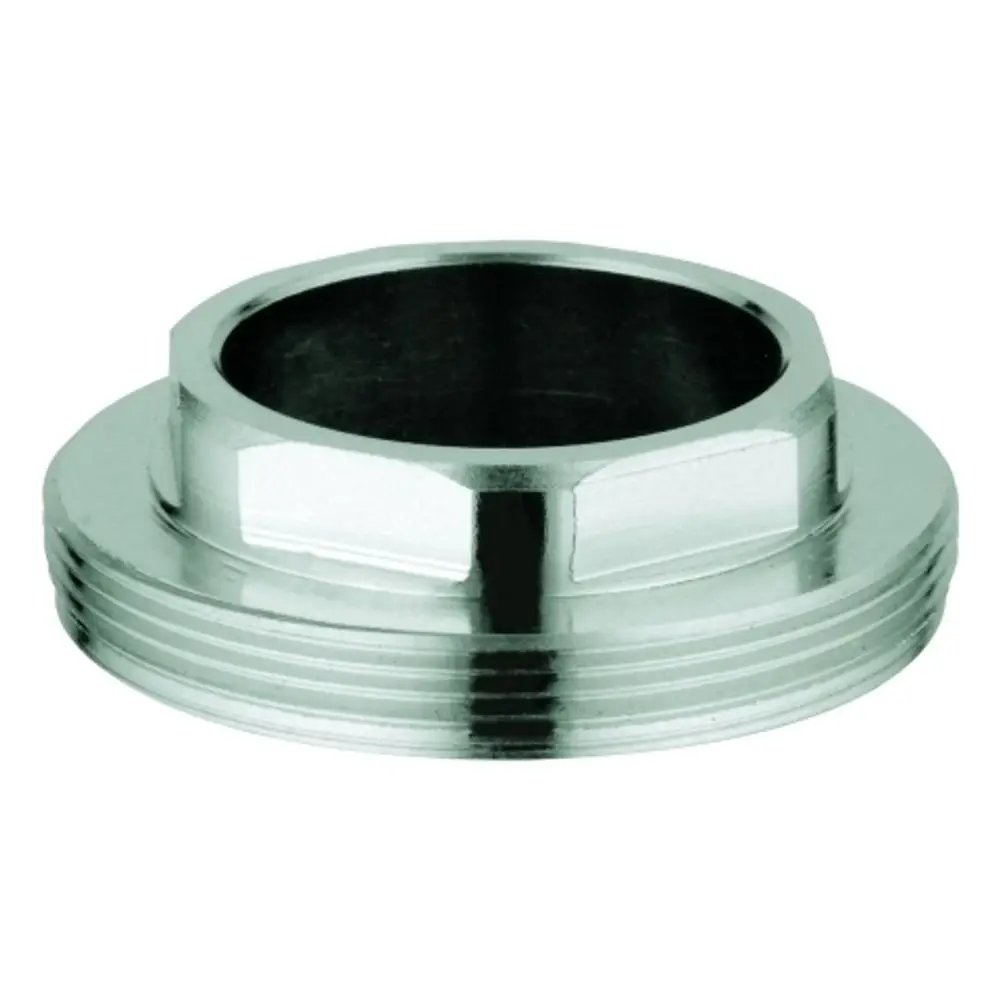 Grohe Schraubring aus Metall mit Innengewinde und Sechskantprofil für eine sichere Verbindung in sanitären Anlagen.