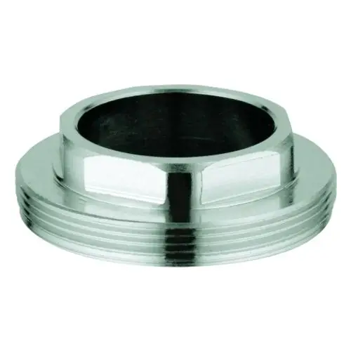 Grohe Schraubring aus Metall mit Innengewinde und Sechskantprofil für eine sichere Verbindung in sanitären Anlagen.