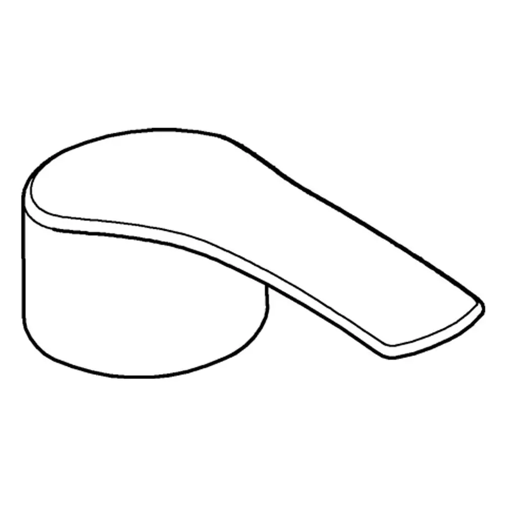 GROHE Hebel in chromfarbener Ausführung, mit geschwungener Form und schmalem Griff, ideal für Armaturen.