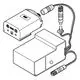 GROHE Elektronikkomponenten mit einer Powerbox, bestehend aus einem Steuergerät und mehreren Kabelverbindungen zu einem flexiblen Anschluss.