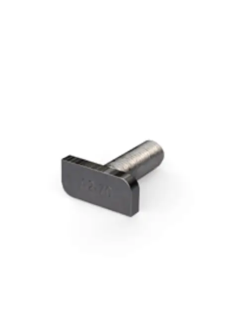 Hammerkopfschraube mit einer speziellen Kopfform, gefertigt aus hochwertigem Material, erkennbar durch die Prägung "A2-70", produziert von Renusol.