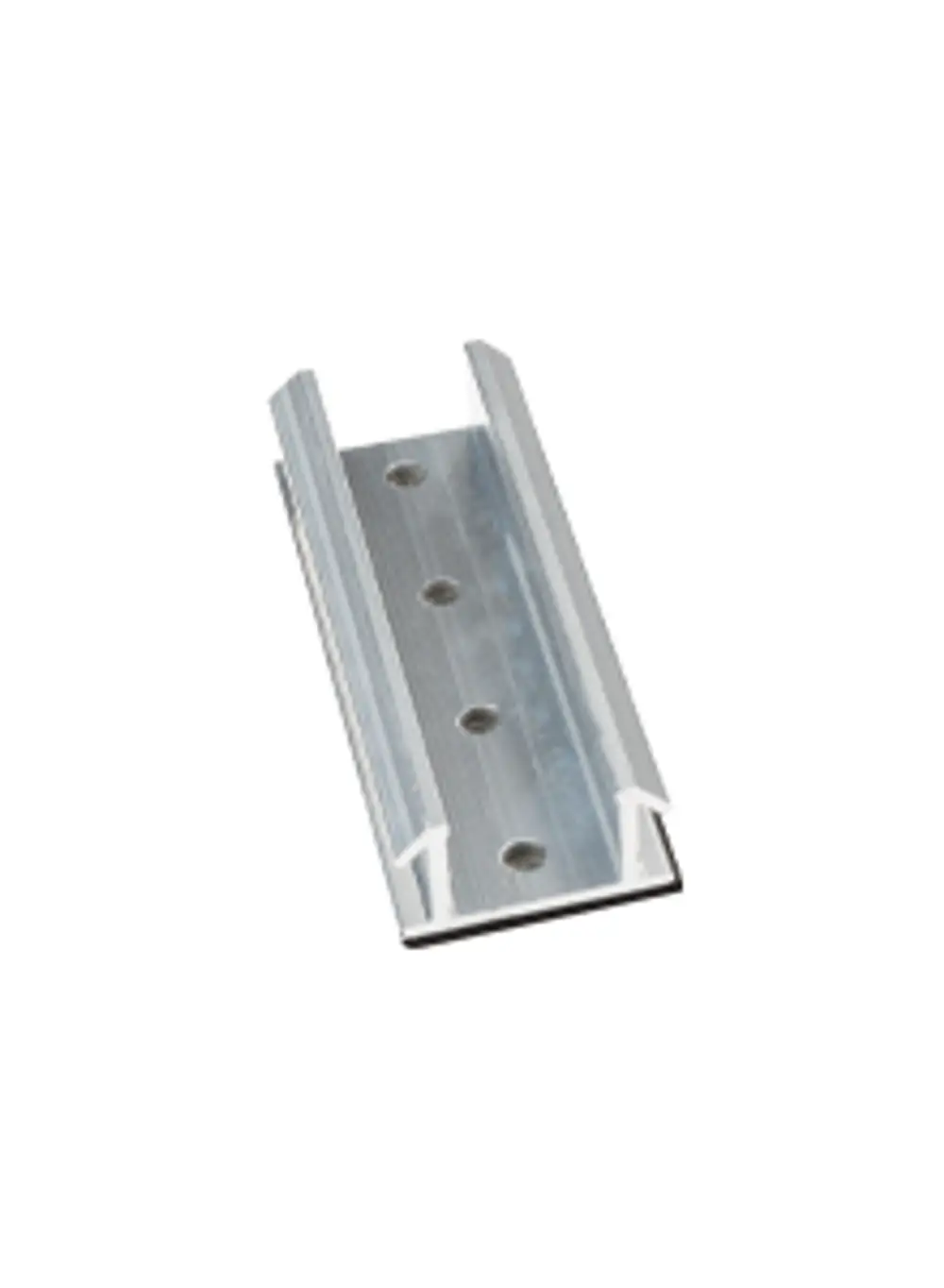Montageprofil aus Aluminium von Esdec, geeignet für die Befestigung von Trapezblechdächern. Hat mehrere Löcher für die Befestigung.