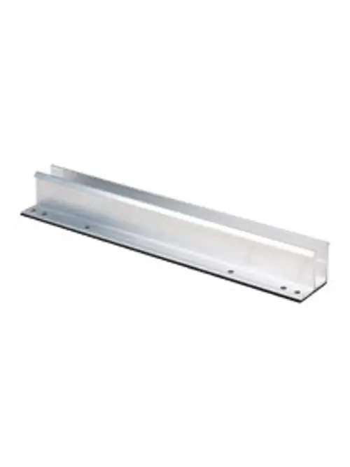 Montageprofil von Esdec, aus Metall, mit einem langen, flachen Design und mehreren Löchern zur Befestigung. Geeignet zum Optimieren von Metalldächern.