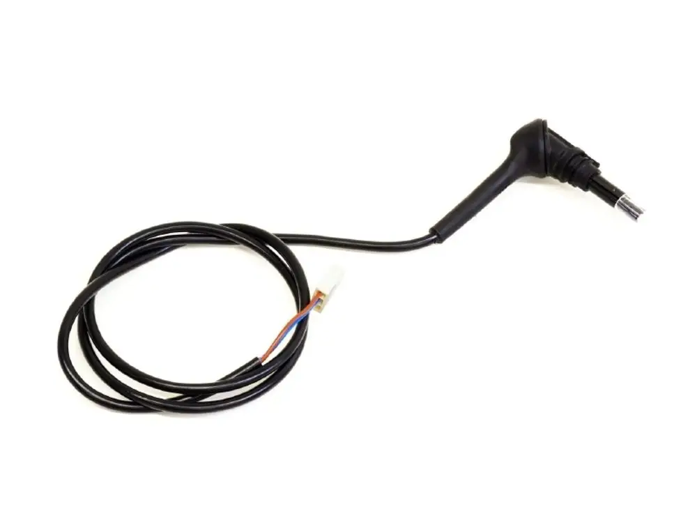 Fotozelle mit Kabel von Remko, ausgestattet mit einem gebogenen Stecker und einem weißen Verbindungselement. Ideal für zuverlässige Lichtschaltanwendungen.