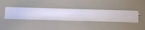 Horizontale Luftaustrittslamelle in Weiß, hergestellt von Remko, mit gerader, schlicht gestalteter Oberfläche, auf neutralem Hintergrund abgebildet.