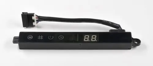 Displayplatine mit Anschlusskabel, ausgestattet mit Tasten und digitaler Anzeige. Produkt von Remko, geeignet für spezifische Steuereinheiten.