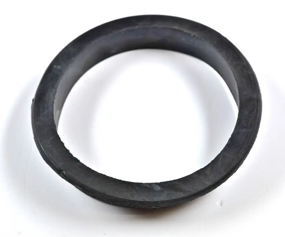 Schwarze Gummidichtung in ringförmiger Ausführung, geeignet für Abdichtungsanwendungen im Bereich Brennerautomaten, Marke Remko.