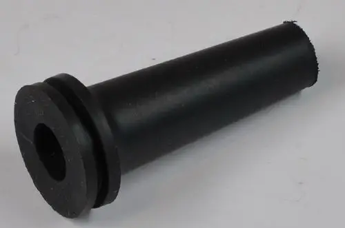Knickschutztülle aus EPDM-Material in Schwarz, geeignet zum Schutz von Kabeln oder Schläuchen. Produkt von Remko.