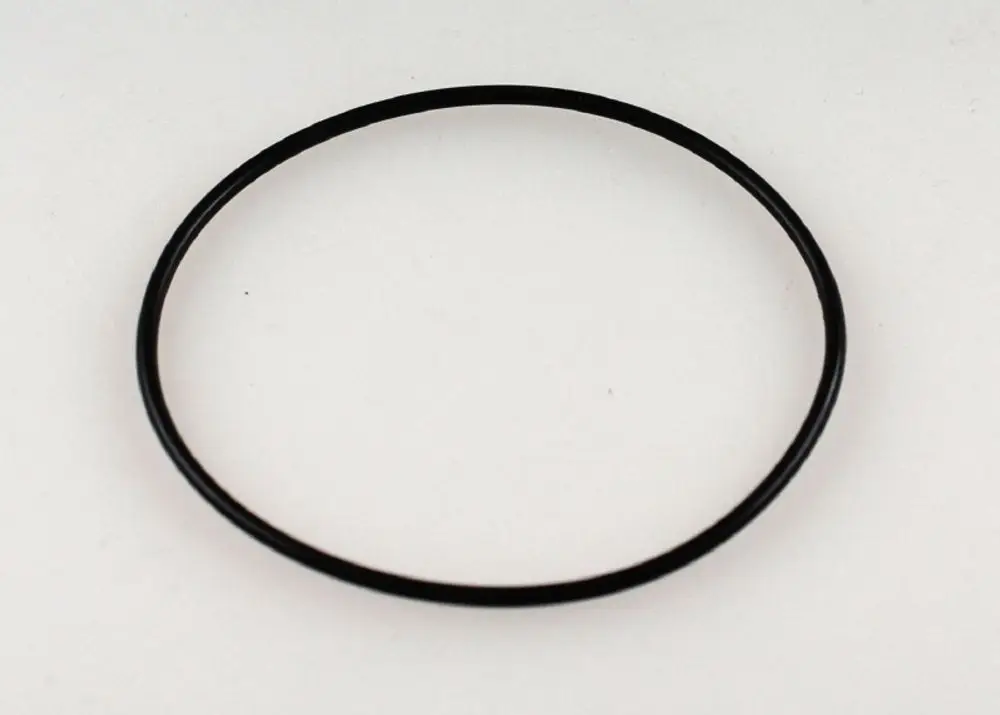 Schwarze ovale Dichtung in Ringform, hergestellt aus elastischem Material. Ideal für verschiedene Anwendungen, auch in Produkten von Remko verwendet.