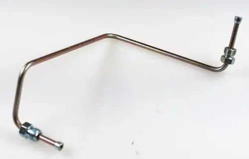 Öldruckleitung von Remko mit gebogenem Metallrohr und Anschlussverschraubungen an beiden Enden, geeignet für die Verwendung in Heizsystemen.