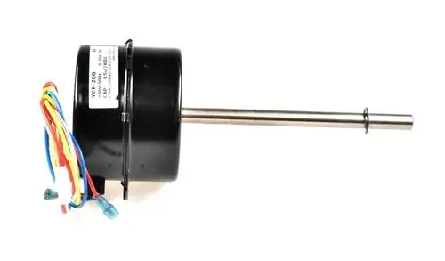 Verdampferventilator von Remko mit elektrischen Anschlüssen und Metallwelle, zur Verwendung in Klimaanlagen oder Kälteanlagen.