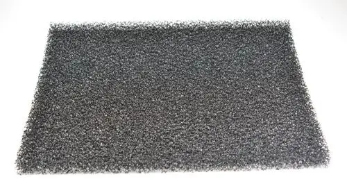 Schwarzer Staubfilter aus feinem Material, rechteckige Form, geeignet für Anwendungen wie Luftfilteranlagen von Remko.