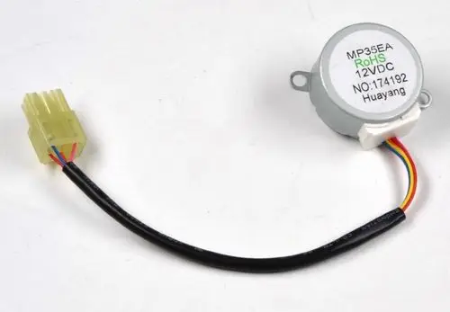 Elektromotor mit vieradrigem Kabel und Stecker, erkennbar an der grauen Gehäusefarbe und der Beschriftung. Möglicher Einsatz in Geräten der Marke Remko.