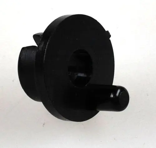 Schwarze Kupplung mit rundem Gehäuse und seitlichem Stift, geeignet für bestimmte Remko Swingmotor-Modelle.