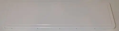 Weiße, rechteckige Abdeckung ohne sichtbare Beschriftungen oder Logos, passend für technische Anwendungen. Möglicherweise Teil eines Geräts von Remko.