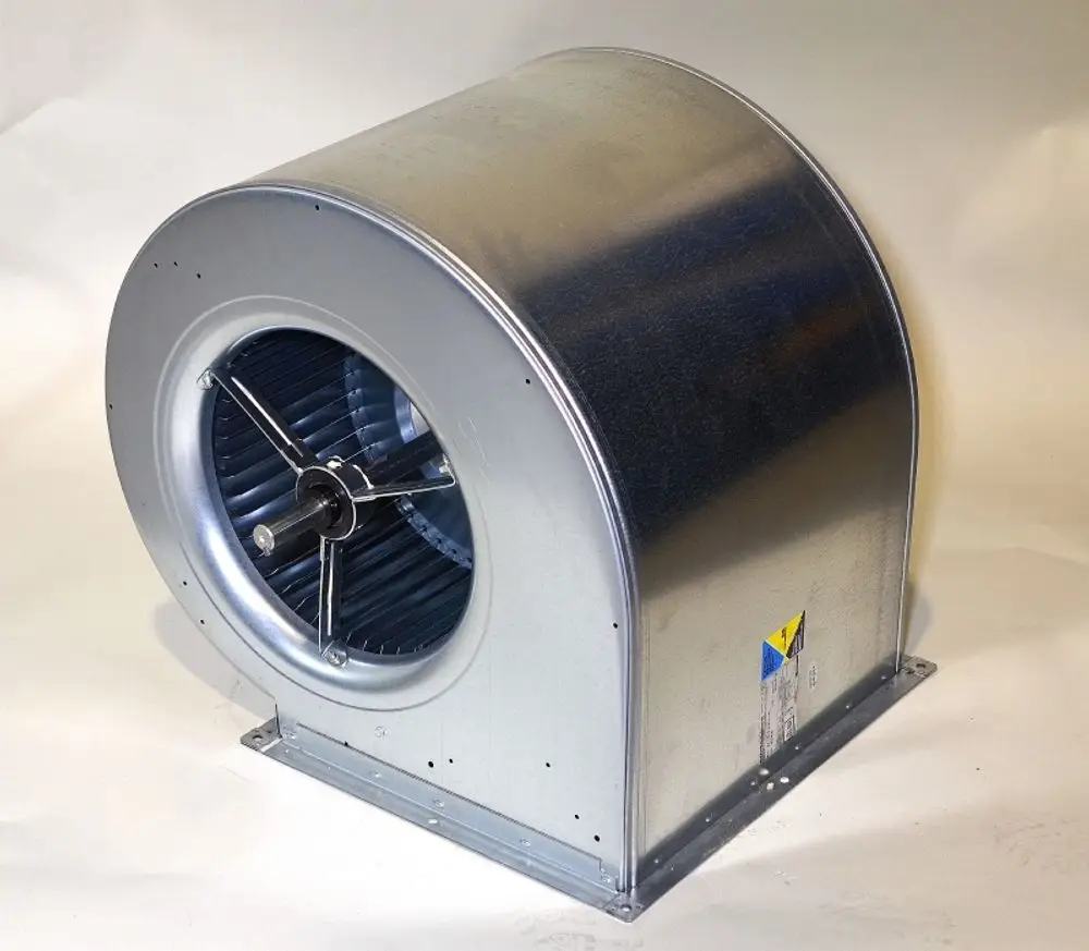 Radialventilator in Metallbauweise mit runder Frontöffnung und innenliegendem Lüfterrad. Produkt von Remko, geeignet für Luftzirkulation in verschiedenen Anwendungen.
