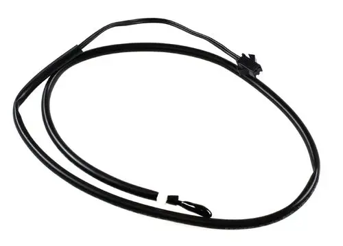 Schwarzes Kabel mit zwei Leitungen und einem Stecker, möglicherweise Bestandteil eines Sensors von Remko, geeignet für Umluftsysteme.