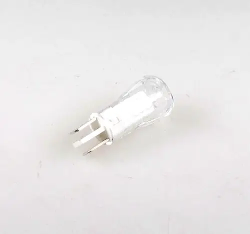 Transparente Kontrolllampe von Remko mit zwei Anschlüssen, geeignet für elektrische Anwendungen. Zeigt den Betriebszustand an.