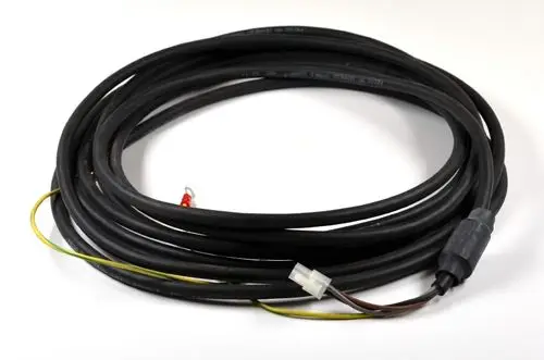 Anschlusskabel mit mehreren Leitungen, umwickelt und mit einem Stecker ausgestattet, für Anwendungen in Verbindung mit Geräten der Marke Remko.
