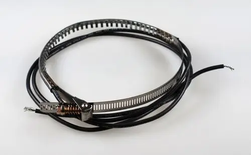 Remko Heizgerät mit einer flexiblen Heizschlange aus Metall und elektrischen Leitungen, geeignet für die Erwärmung von Flüssigkeiten in Wannen.