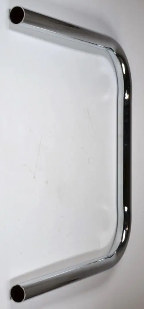 Stützbügel in glänzendem Metall, offen und gebogen, zur Unterstützung. Hergestellt von Remko, geeignet für die Befestigung in verschiedenen Anwendungen.