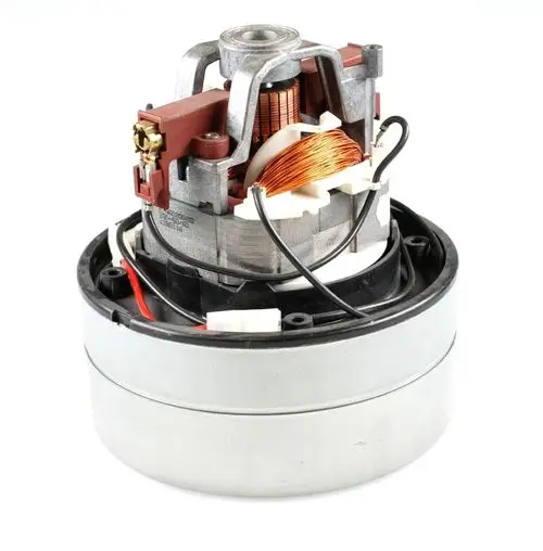 Motor und Turbine aus Metall mit elektrischen Anschlüssen, ideal für Anwendungen im Heizungsbereich, wie sie von Remko verwendet werden.