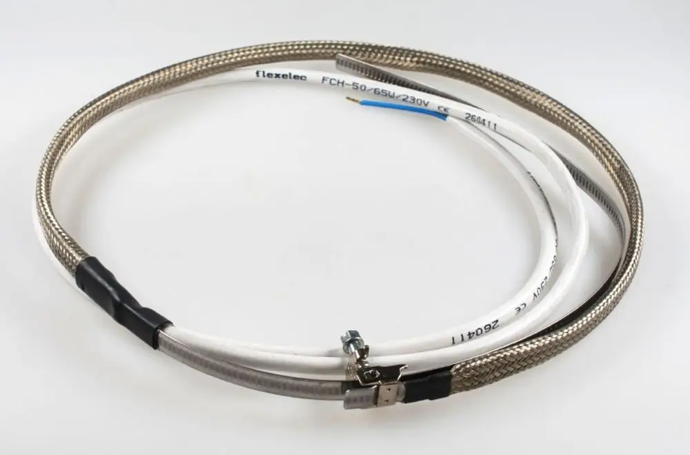 Heizkabel mit metallischer Umhüllung und isolierten Leitungen, geeignet für die Beheizung von Wannen, hergestellt von Remko.