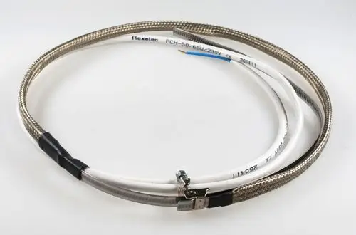 Heizkabel mit metallischer Umhüllung und isolierten Leitungen, geeignet für die Beheizung von Wannen, hergestellt von Remko.