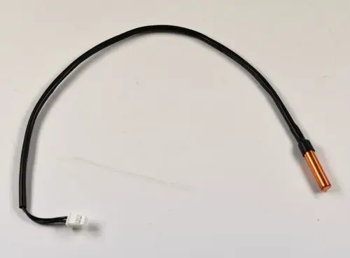 Sensor mit einem langen Kabel und einer silbernen und orangefarbenen Spitze, geeignet für Remko-Geräte. Anschlussstück am Kabel erkennbar.
