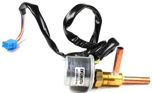 Elektronisches Einspritzventil mit Anschlusskabel und Stecker. Abgebildet ist ein Produkt der Marke Remko, geeignet für verschiedene Anwendungen.